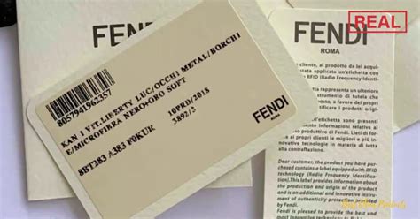 fake vs real fendi|fendi authenticity card.